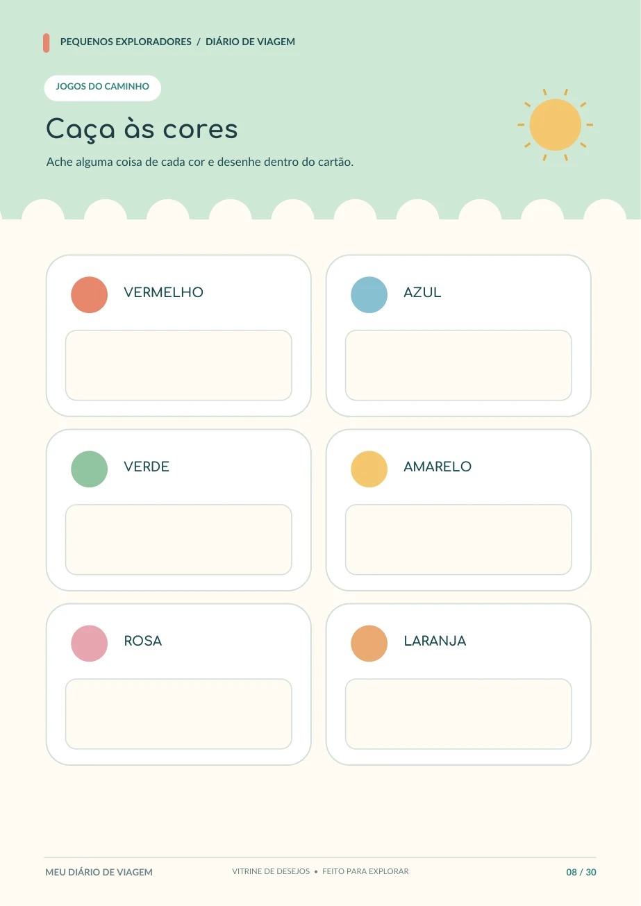 Atividade caça às cores
